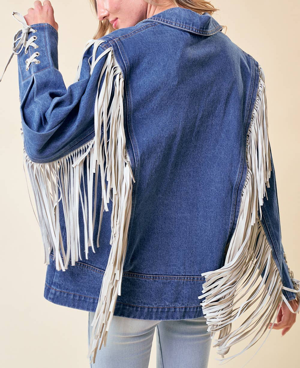 Fringe Denim Jacket