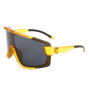 Oversize Sporty Square Chunky Shield Sunglasses