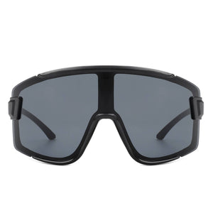Oversize Sporty Square Chunky Shield Sunglasses