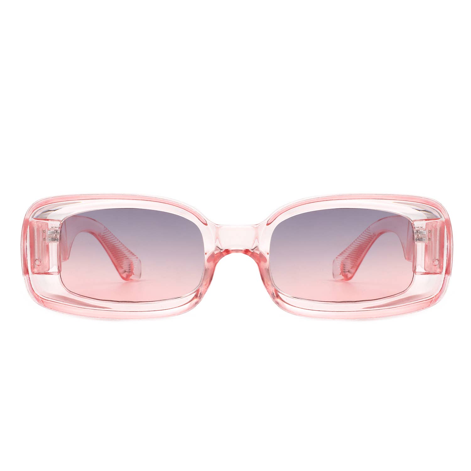 Rectangle Narrow Retro 90s Fashion Tinted Square Sunglasses