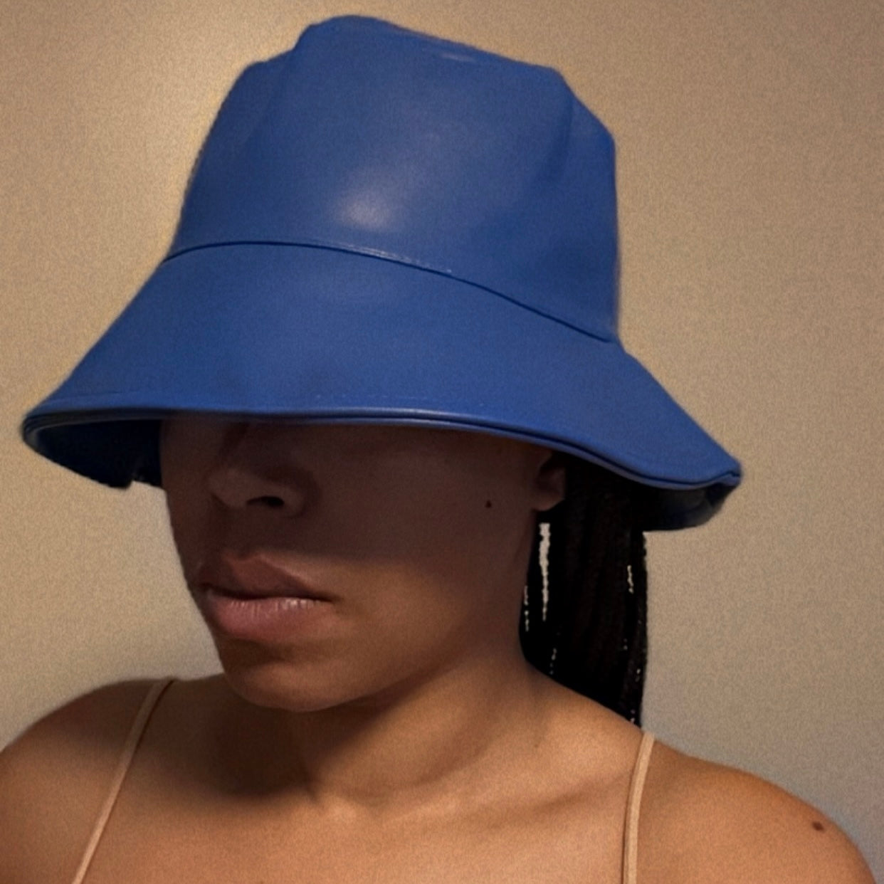 Faux Leather Bucket Hat