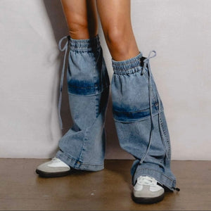 Denim Leg warmers