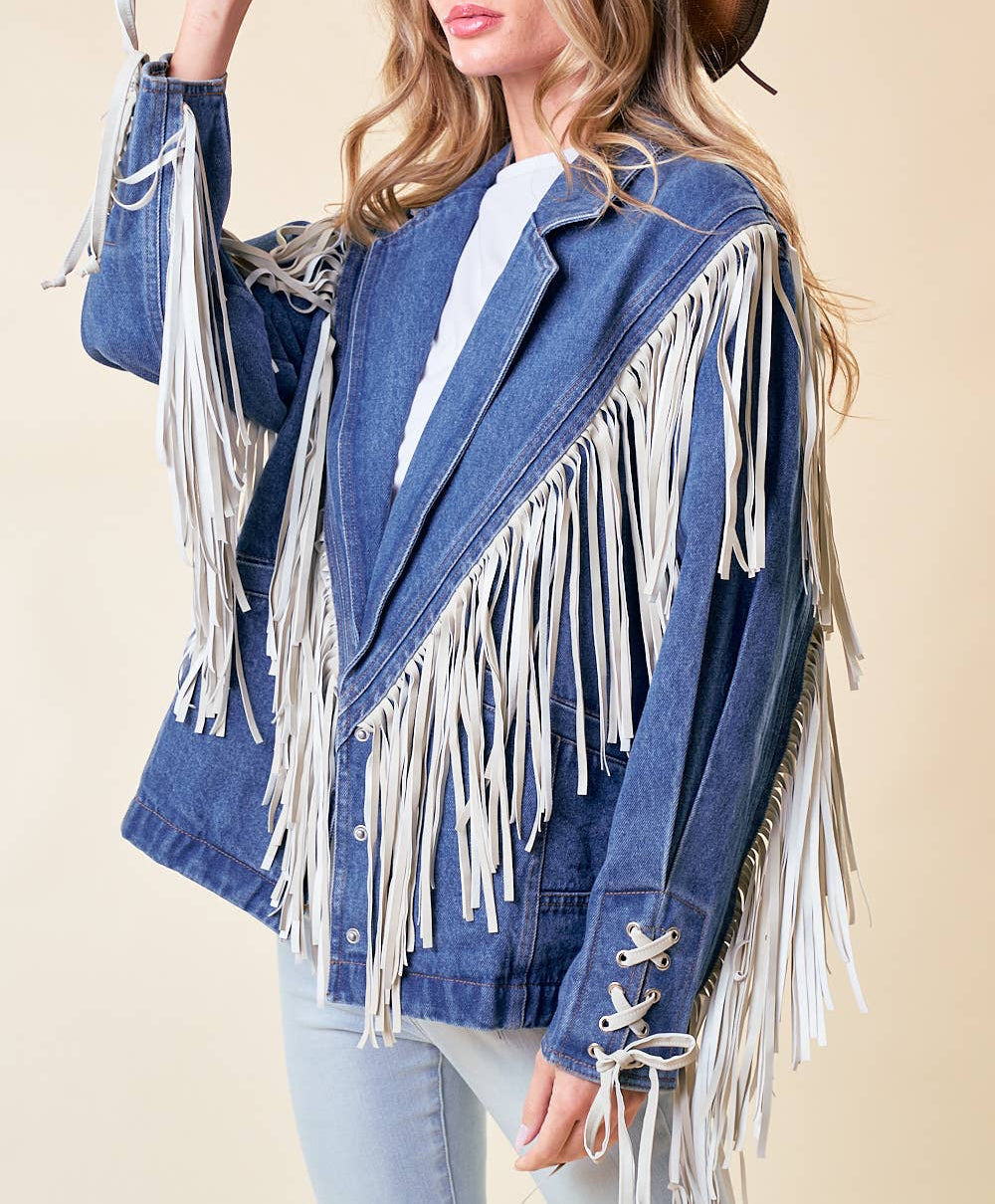 Fringe Denim Jacket