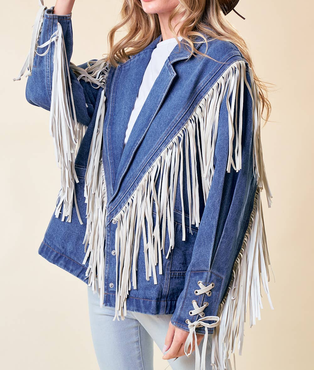 Fringe Denim Jacket