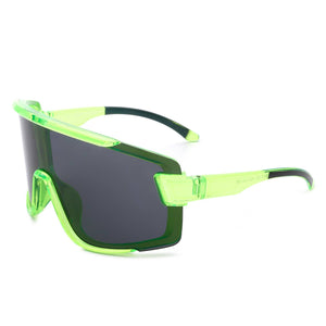 Oversize Sporty Square Chunky Shield Sunglasses