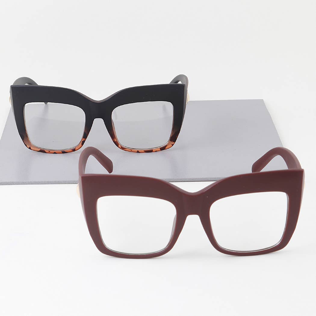 Matte Cateye Optical Glasses