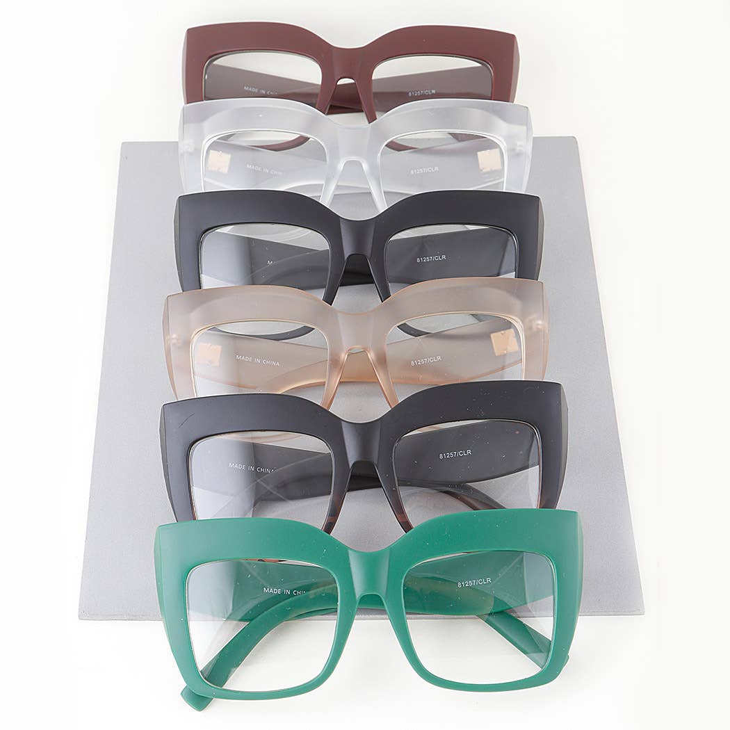 Matte Cateye Optical Glasses