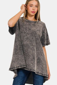 Round Dropped Shoulder Top